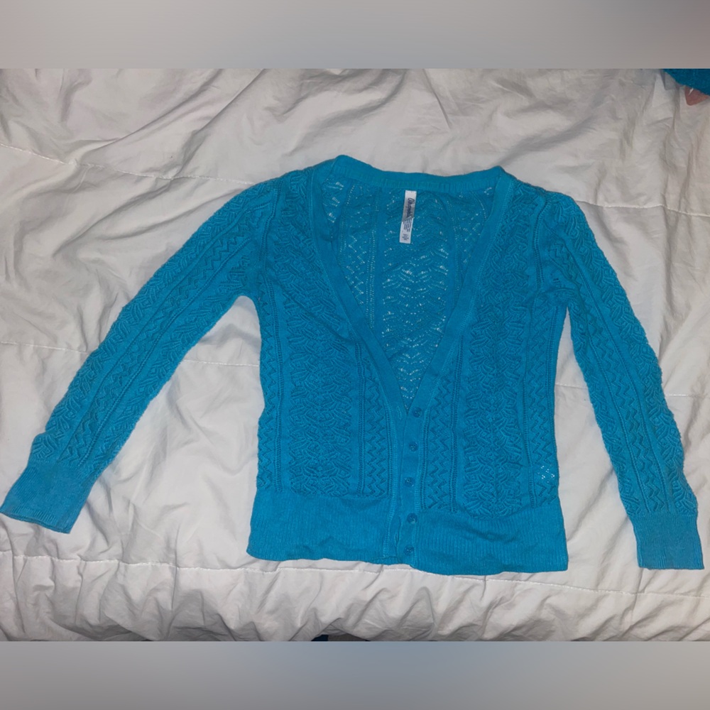 Aeropostale Turquoise Women's Cardigan